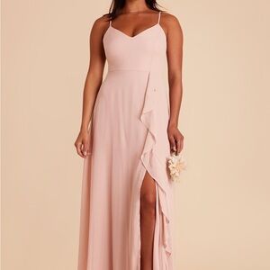 Birdy Grey Theresa Dress Chiffon Blush Pink